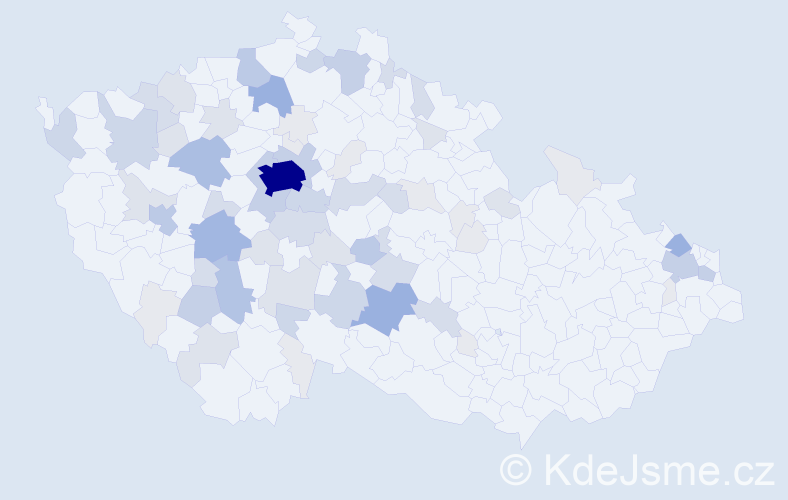 Příjmení: 'Laňková', počet výskytů 244 v celé ČR