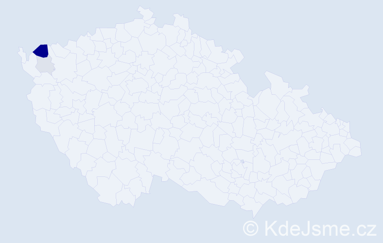 Příjmení: 'Mohnert', počet výskytů 6 v celé ČR