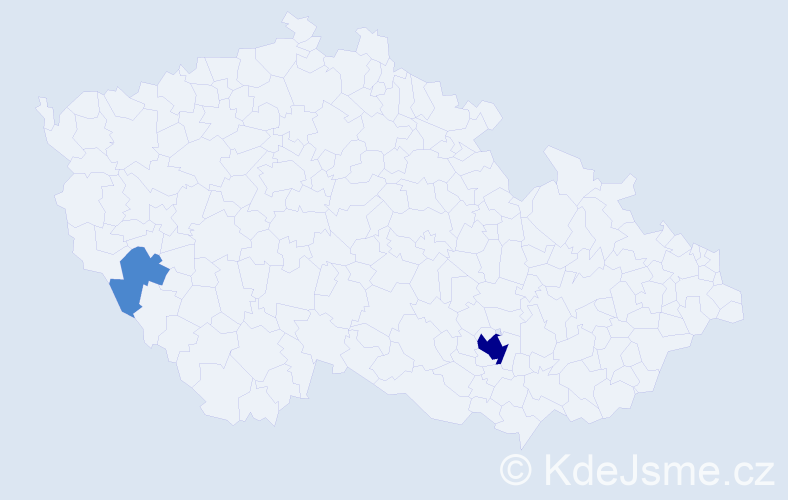 Příjmení: 'Bijedič', počet výskytů 6 v celé ČR