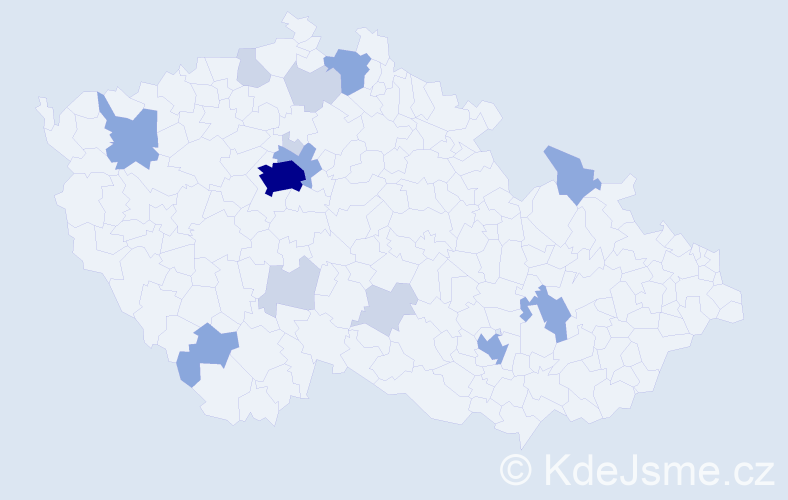 Příjmení: 'Stern', počet výskytů 36 v celé ČR