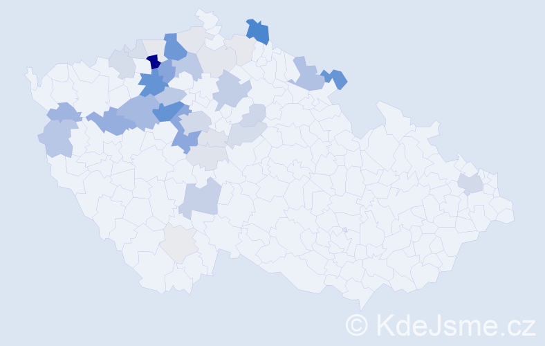 Příjmení: 'Pulchart', počet výskytů 136 v celé ČR