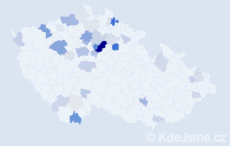 Příjmení: 'Döme', počet výskytů 141 v celé ČR