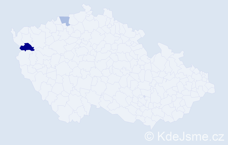 Příjmení: 'Ulihancová', počet výskytů 3 v celé ČR