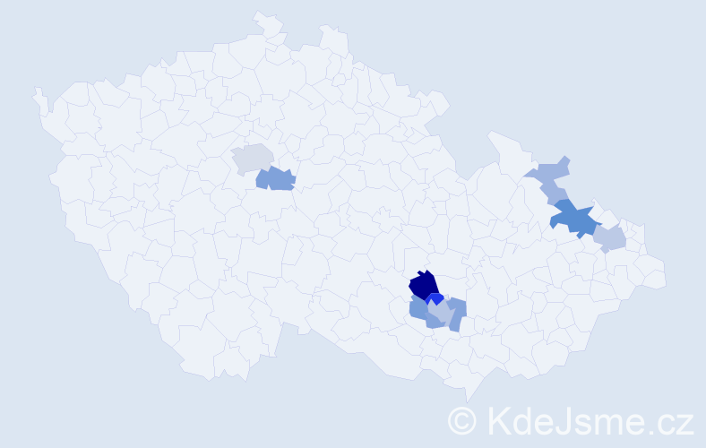 Příjmení: 'Parysová', počet výskytů 29 v celé ČR