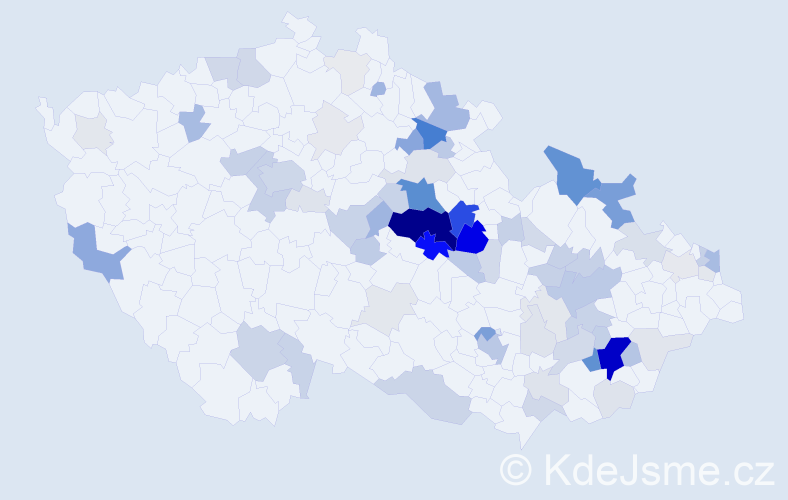 Příjmení: 'Baťová', počet výskytů 278 v celé ČR