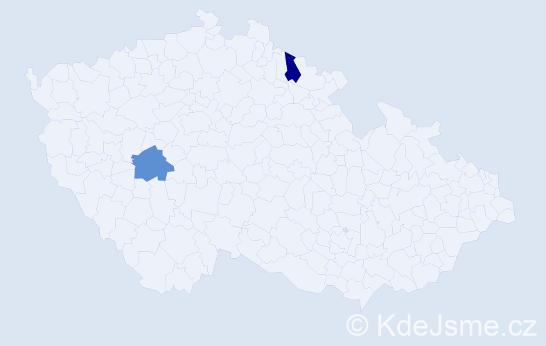 Příjmení: 'Mecnar', počet výskytů 4 v celé ČR