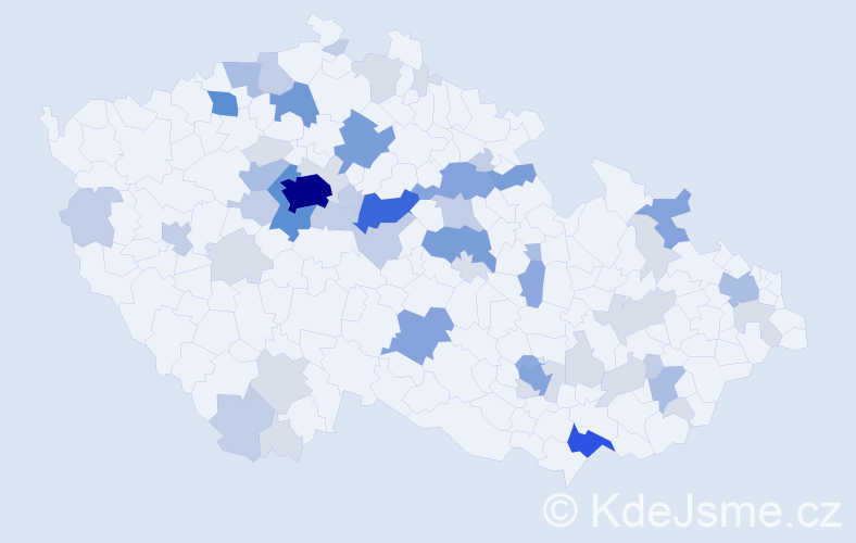 Příjmení: 'Olexa', počet výskytů 171 v celé ČR
