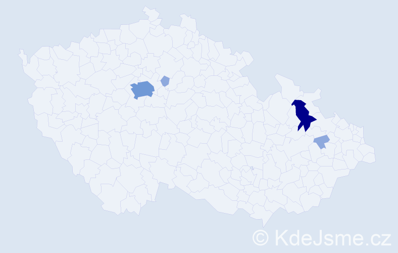 Příjmení: 'Sijka', počet výskytů 10 v celé ČR