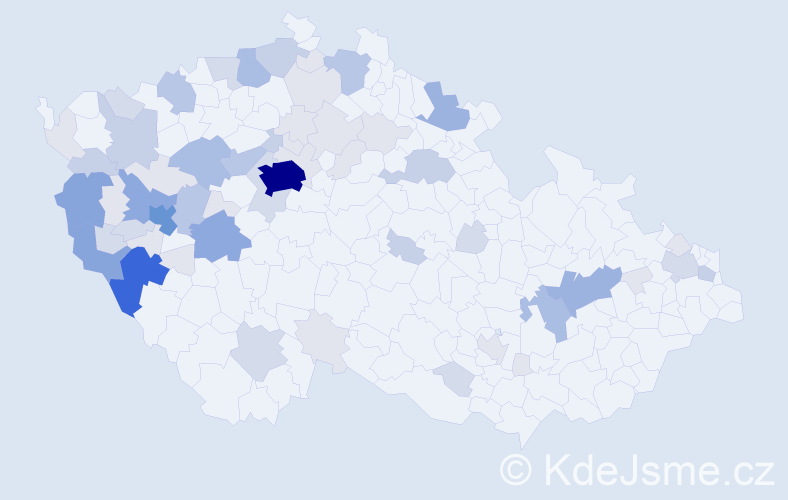 Příjmení: 'Drozda', počet výskytů 199 v celé ČR