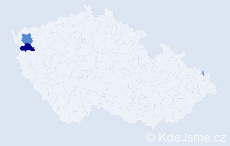 Příjmení: 'Koškovská', počet výskytů 8 v celé ČR