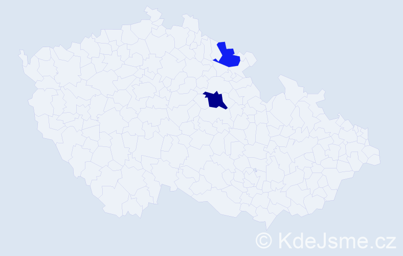 Příjmení: 'Kardaszová', počet výskytů 3 v celé ČR