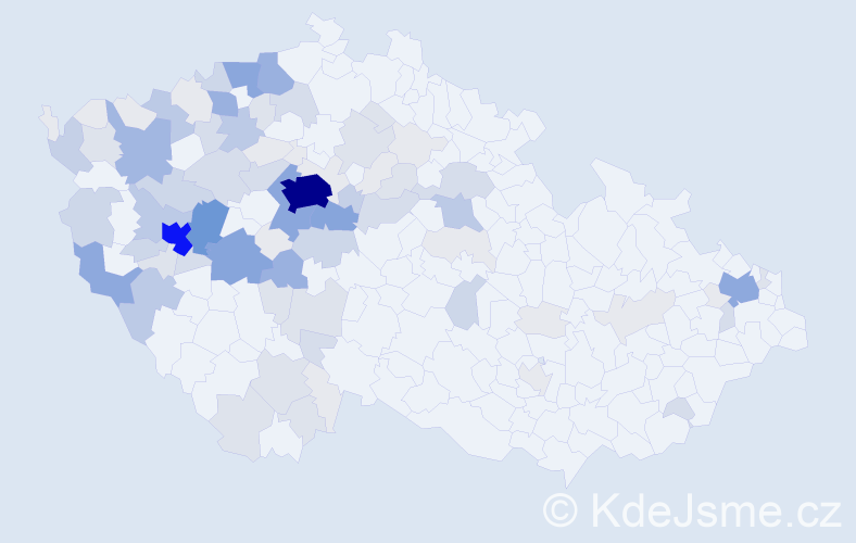 Příjmení: 'Kraft', počet výskytů 365 v celé ČR