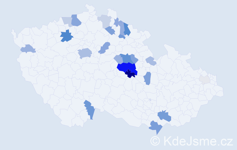 Příjmení: 'Alinčová', počet výskytů 90 v celé ČR