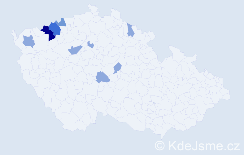 Příjmení: 'Linz', počet výskytů 23 v celé ČR