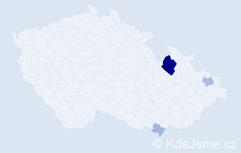 Příjmení: 'Diopanová', počet výskytů 22 v celé ČR