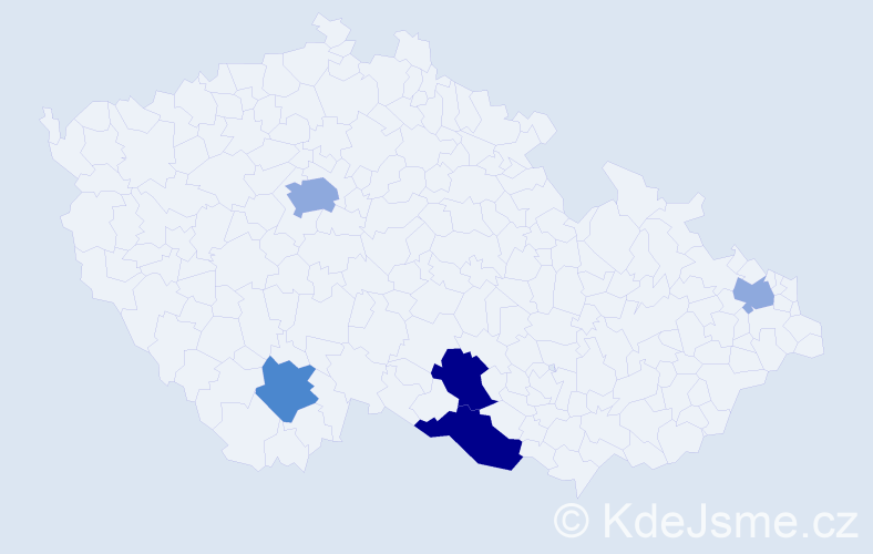 Příjmení: 'Eratová', počet výskytů 14 v celé ČR
