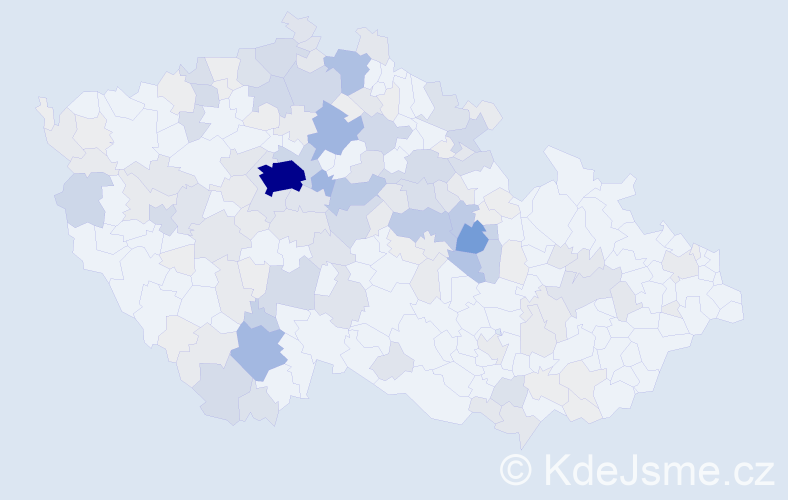 Příjmení: 'Vomáčková', počet výskytů 618 v celé ČR