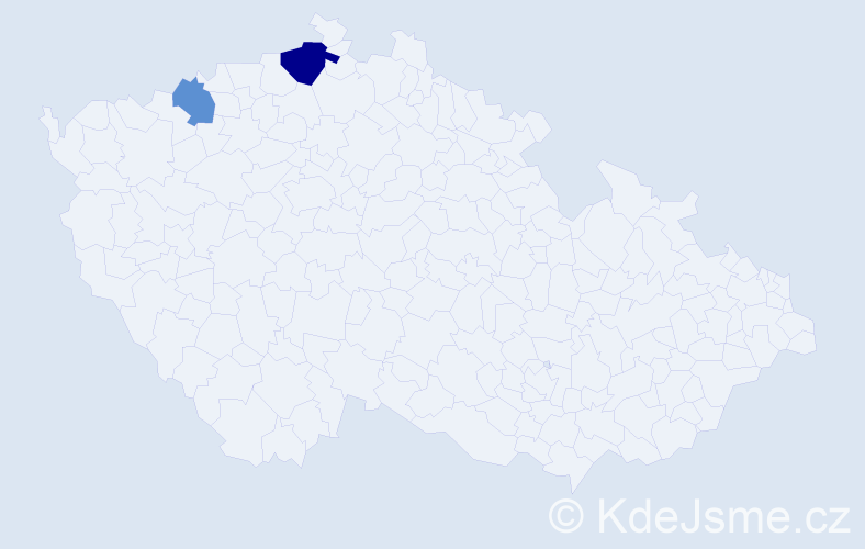Příjmení: 'Klofák', počet výskytů 10 v celé ČR