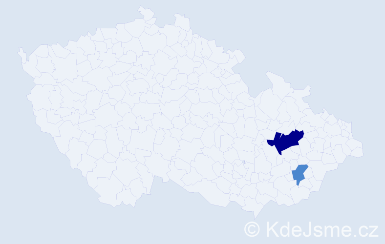 Příjmení: 'Girschek', počet výskytů 4 v celé ČR