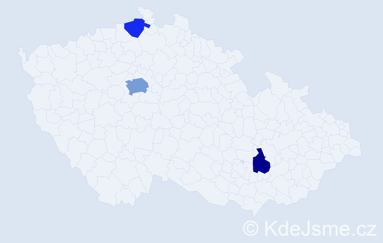 Příjmení: 'Attia', počet výskytů 6 v celé ČR