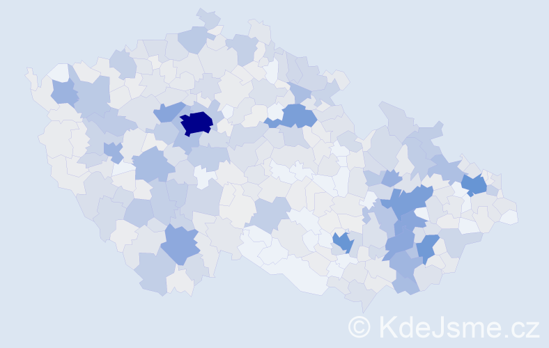 Příjmení: 'Petřík', počet výskytů 2285 v celé ČR