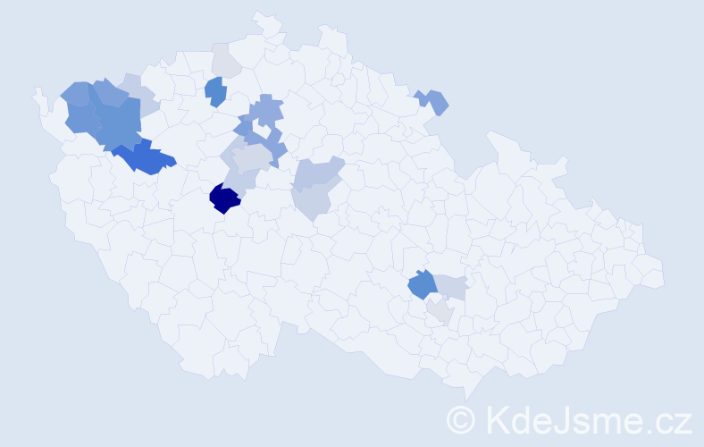 Příjmení: 'Marvánek', počet výskytů 59 v celé ČR