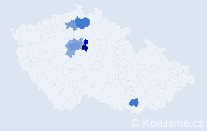 Příjmení: 'Goshovskyy', počet výskytů 20 v celé ČR