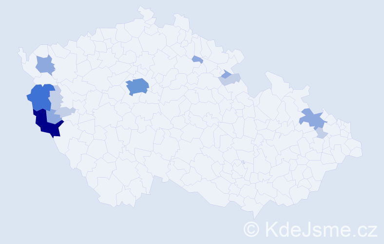 Příjmení: 'Timurová', počet výskytů 35 v celé ČR