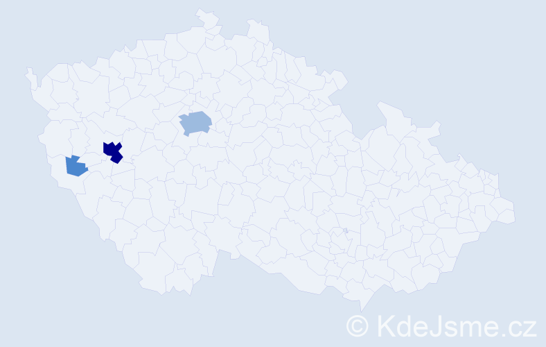 Příjmení: 'Asztaloš', počet výskytů 7 v celé ČR