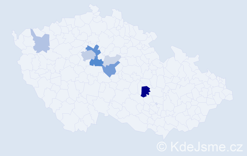 Příjmení: 'Dynybylová', počet výskytů 34 v celé ČR