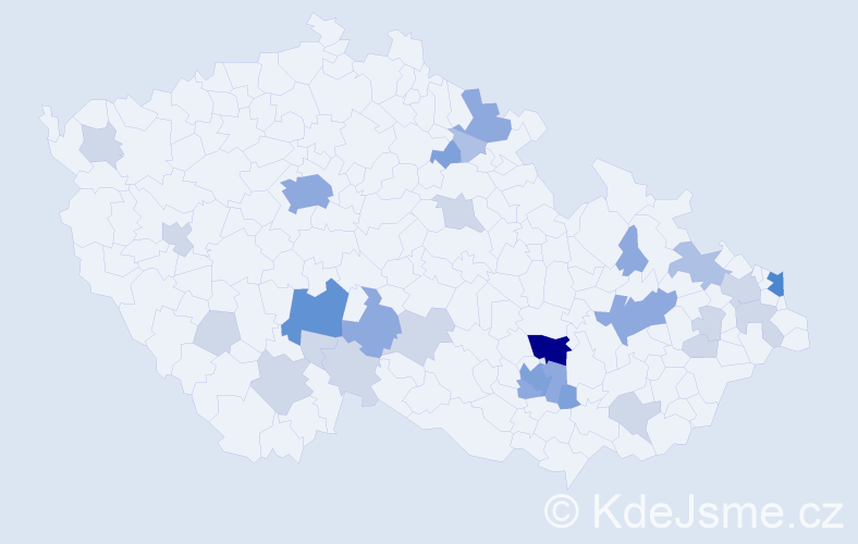 Příjmení: 'Feik', počet výskytů 75 v celé ČR