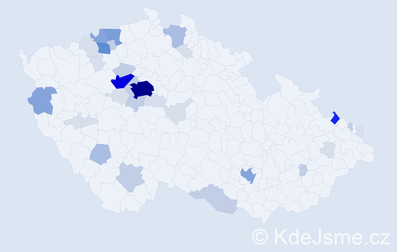 Příjmení: 'Ploch', počet výskytů 114 v celé ČR