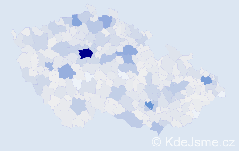 Příjmení: 'Poláková', počet výskytů 7099 v celé ČR