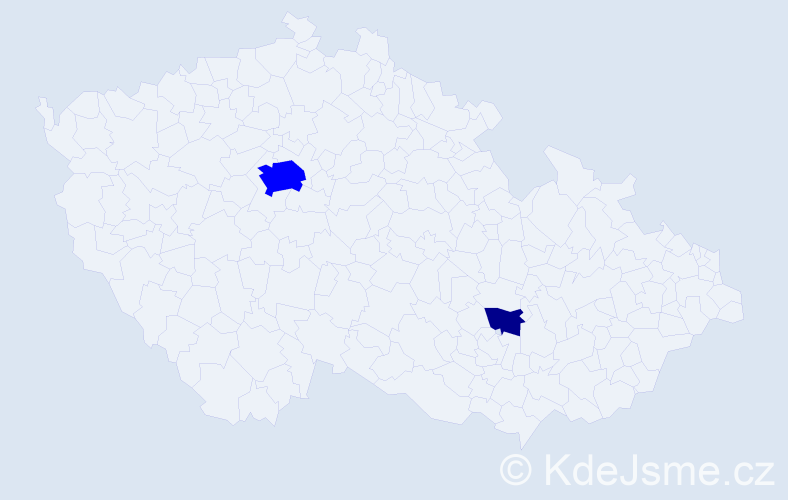 Příjmení: 'Longhin', počet výskytů 3 v celé ČR