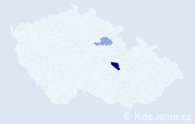 Příjmení: 'Suma', počet výskytů 10 v celé ČR