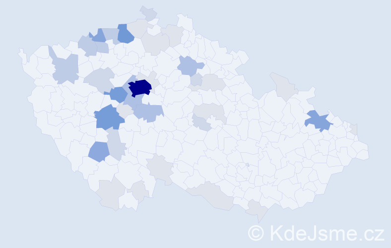 Příjmení: 'Korejsová', počet výskytů 126 v celé ČR