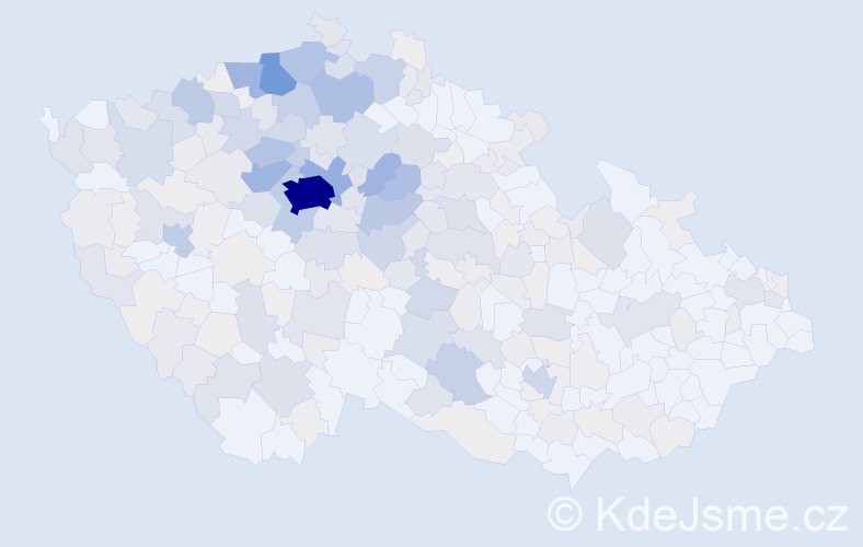 Příjmení: 'Vorlíčková', počet výskytů 974 v celé ČR