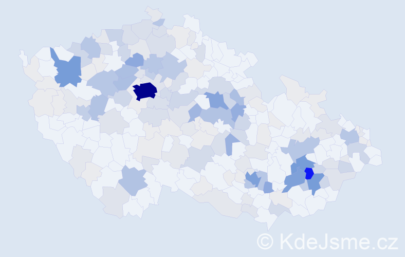 Příjmení: 'Fuksa', počet výskytů 775 v celé ČR
