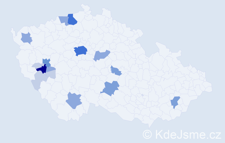 Příjmení: 'Puchta', počet výskytů 49 v celé ČR