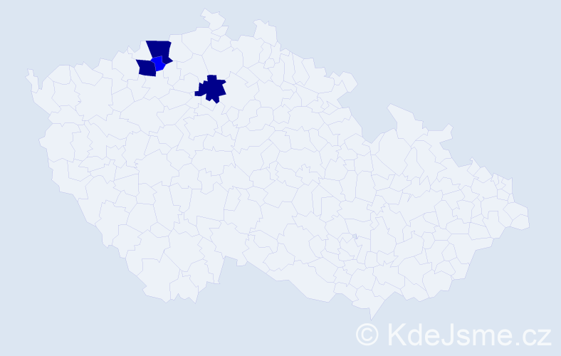 Příjmení: 'Šlemer', počet výskytů 11 v celé ČR