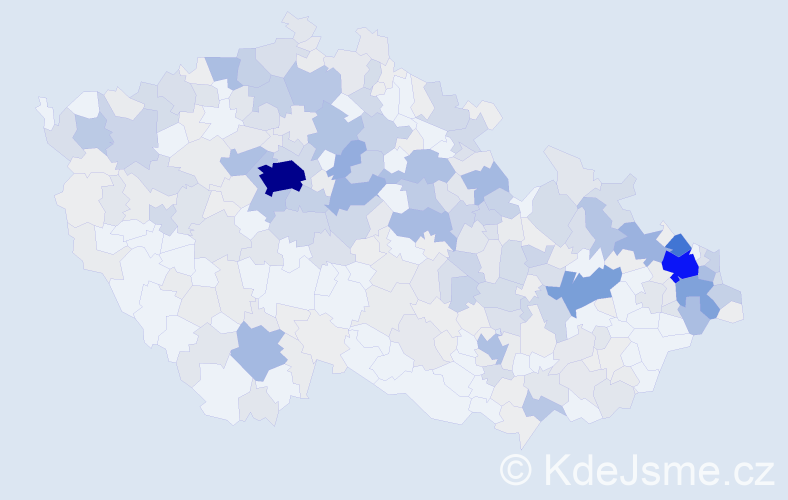Příjmení: 'Dudek', počet výskytů 1399 v celé ČR