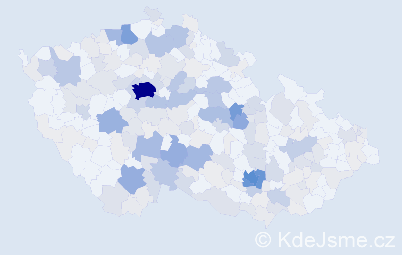 Příjmení: 'Severa', počet výskytů 828 v celé ČR