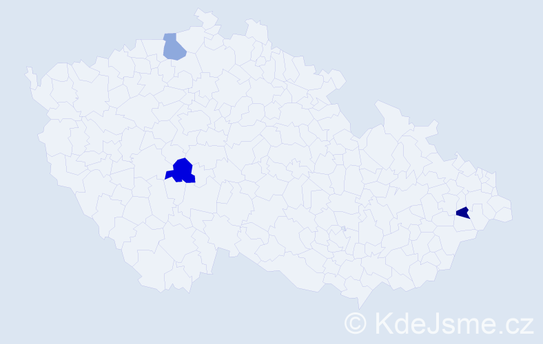 Příjmení: 'Grasblumová', počet výskytů 3 v celé ČR