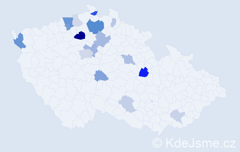 Příjmení: 'Quaiserová', počet výskytů 42 v celé ČR