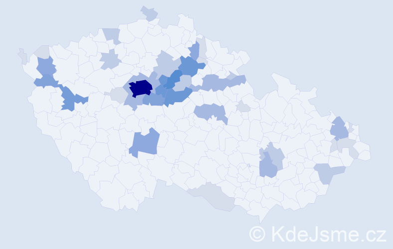 Příjmení: 'Lambert', počet výskytů 135 v celé ČR