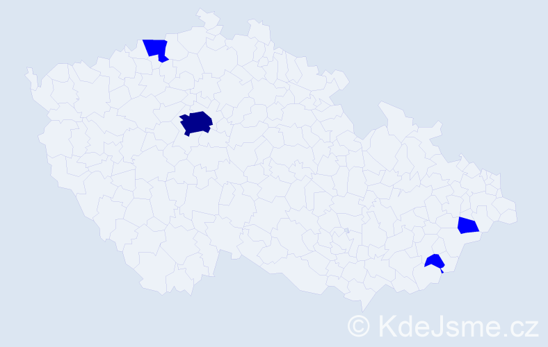 Příjmení: 'Ferro', počet výskytů 9 v celé ČR