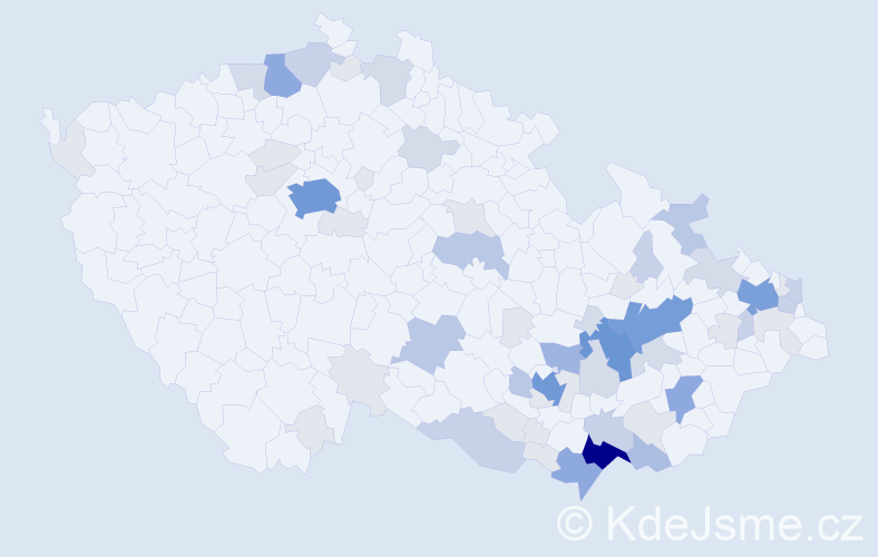Příjmení: 'Opavský', počet výskytů 196 v celé ČR