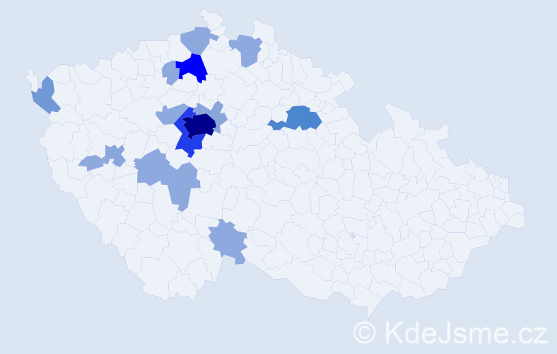 Příjmení: 'Kormundová', počet výskytů 42 v celé ČR
