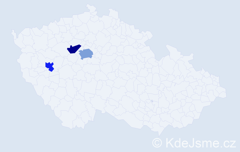 Příjmení: 'Khelifi', počet výskytů 8 v celé ČR