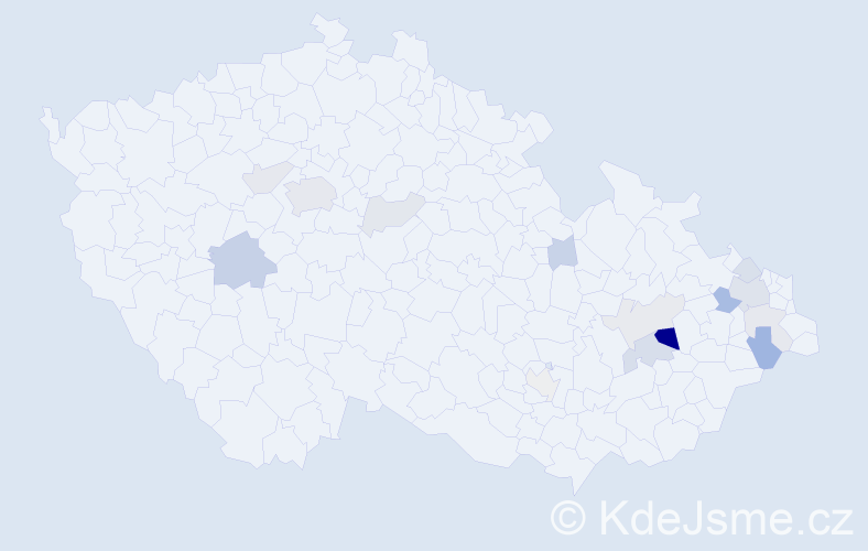 Příjmení: 'Halusková', počet výskytů 35 v celé ČR
